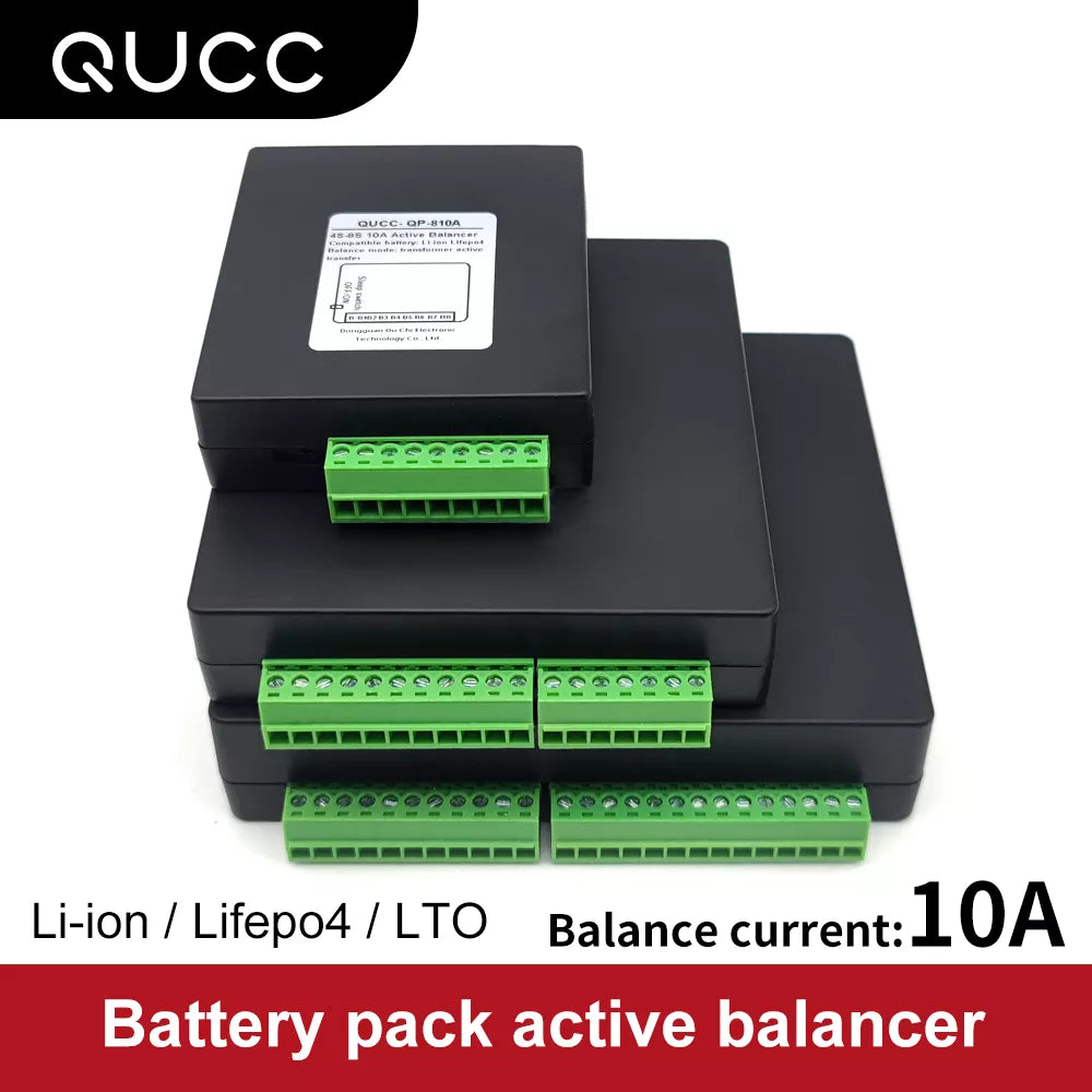 Qucc 2A 4S 8S BMS Active Balancer Equalizer Lifepo4 Li-ion Lipo Lithium  Battery Energy Transfer Board Balance Module